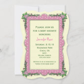 Mère et bébé Fairy Baby Douche Invitations (Dos)