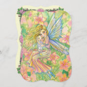 Mère et bébé Fairy Baby Douche Invitations (Devant / Derrière)