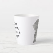 Mère et bébé mug en latte d'éléphant (Devant)