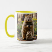 Mère Et Bébé Quokka, Café Mug (Gauche)