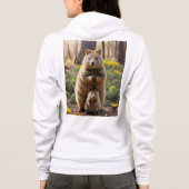 Mère Et Bébé Quokka, Dames Sweat - shirt à capuche (Dos)