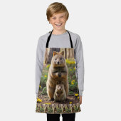 Mère Et Bébé Quokka, Enfants Plein Imprimé Tablier (Porté)