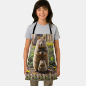 Mère Et Bébé Quokka, Enfants Plein Imprimé Tablier (Insitu)