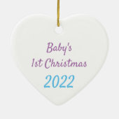 Mère et bébé rennes personnalisées ornement de Noë (Dos)