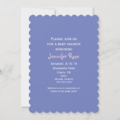 Mère et bébé Sirène Bébé Douche Invitations (Dos)