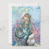 Mère et bébé Sirène Bébé Douche Invitations (Devant)