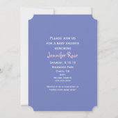 Mère et bébé Sirène Bébé Douche Invitations (Dos)