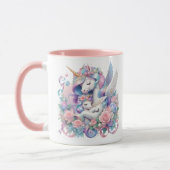 Mère et bébé Unicorn Mug (Gauche)