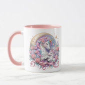 Mère et bébé Unicorn Mug (Gauche)