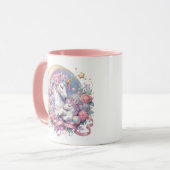 Mère et bébé Unicorn Mug (Devant gauche)
