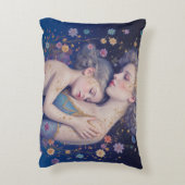 Mère et enfant Coussin décoratif d'art (Dos(Vertical))