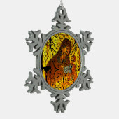 MÈRE ET ENFANT Flocon de neige Ornement encadré (Gauche)