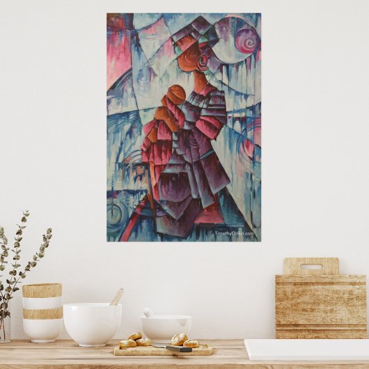 Mère et enfant - Impression de toile (Cuisine)