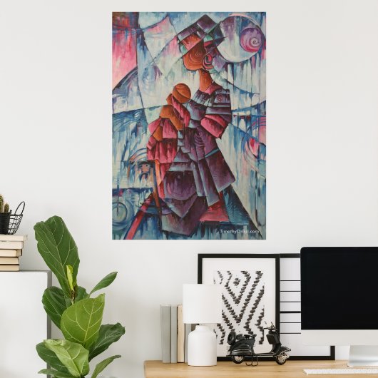 Mère et enfant - Impression de toile (Bureau à domicile)