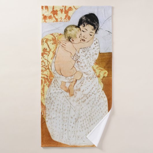 Mère et enfant, Mary Cassatt (Serviette de bain)