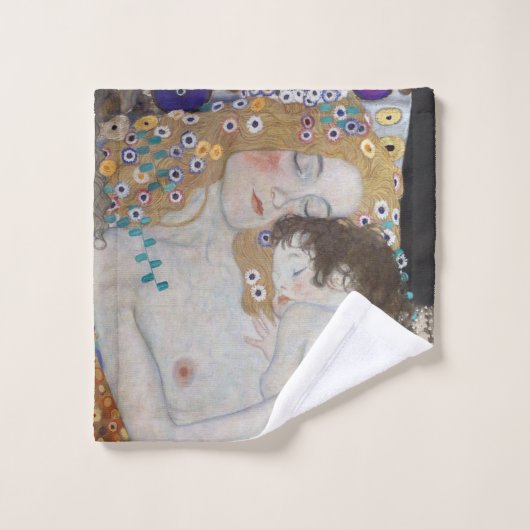 Mère et enfant par Gustav Klimt (Gant de toilette)