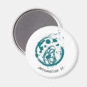 mère et enfant, Standard, Magnet circulaire de 2¼  (Recto/Verso)