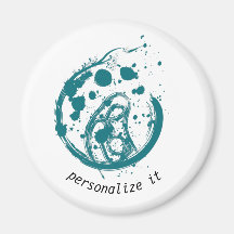 mère et enfant, Standard, Magnet circulaire de 2¼ 