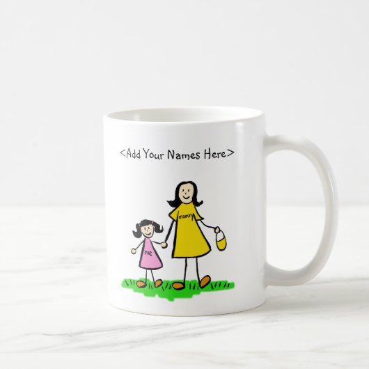 Mère et fille Caractères de famille Mug (Droite)