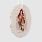 Mère et fille élégante personnalisée (devant)