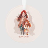 Mère et fille élégante personnalisée (dos)