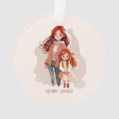 Mère et fille élégante personnalisée (devant)