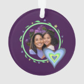 Mère et fille Purple Photo Coeur (dos)