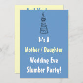 Mère Fille Mariage Eve Swood Invitation de la fête (Devant / Derrière)