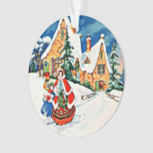 Mère Fille Noël Art déco victorien (devant)