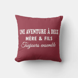 Mère & Fils French Adventure Typography Tee Kussen