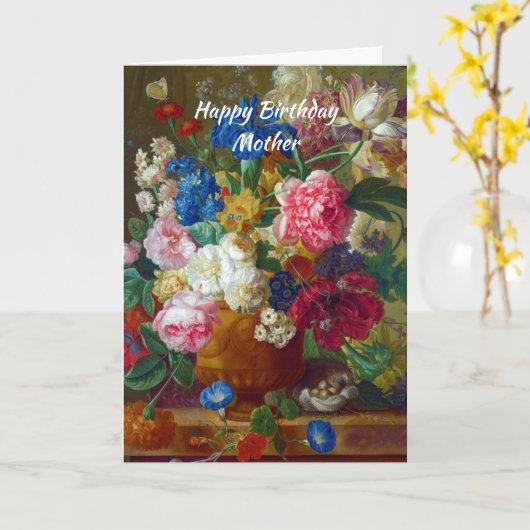 Mère Fleurs d'anniversaire Carte chrétienne (Fleur jaune)