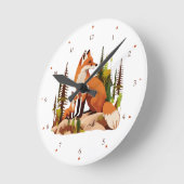 Mère Fox et kit pépinière Horloge murale (Angle)