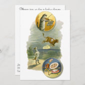 Mère Goose Nursery Rhyme Baby shower Invitation (Devant / Derrière)