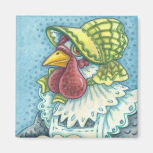 Mère Hen, Carré MAGNET DE FERME DE POULET * Person
