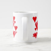 Mère Heureuse Sainte-Valentin Jumbo Mug (Dos)
