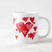 Mère Heureuse Sainte-Valentin Jumbo Mug (Droite)