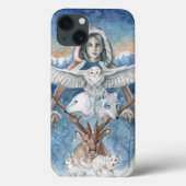 "Mère Hiver" coque iphone d'art original (Verso)