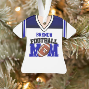 Mère Jersey de football blanc/bleu