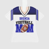 Mère Jersey de football blanc/bleu (devant)