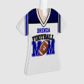 Mère Jersey de football blanc/bleu (devant)