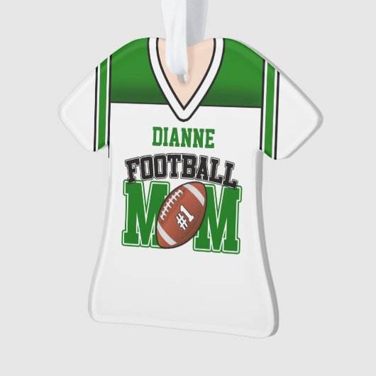 Mère Jersey de football blanc/vert (devant)