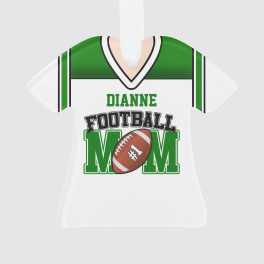 Mère Jersey de football blanc/vert (dos)