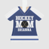 Mère Jersey de hockey sur glace bleu/blanc (devant)