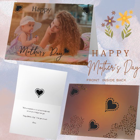 Mère jouant avec un enfant Carte photo