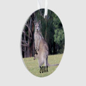Mère Kangaroo avec bébé Joey dans sa poche (devant)