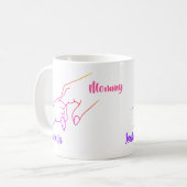 Mère & Mains pour enfants Mug personnalisé (Devant gauche)