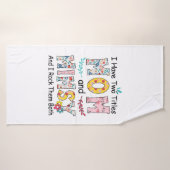 Mère Maman Et Mimsy Floral Anniversaire (Serviette de bain)