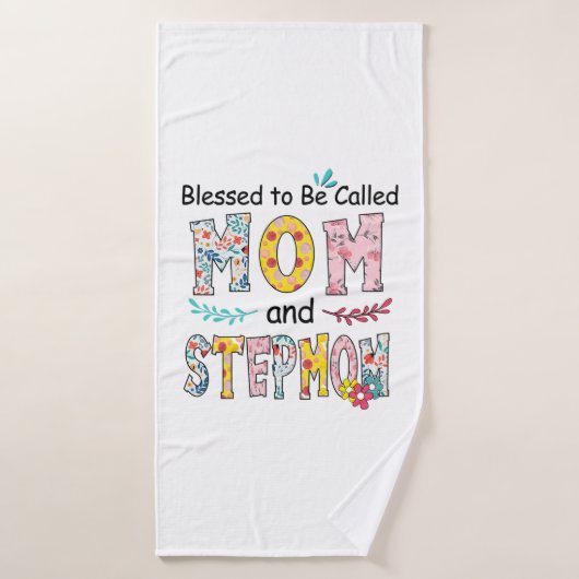 Mère Maman Et StepMom Anniversaire (Serviette de bain)