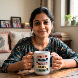 Mère Maman Maman Madre Maman Tasse   Joli Multilin