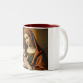 Mère Marie et Bébé Jésus Café Mug (Devant droit)